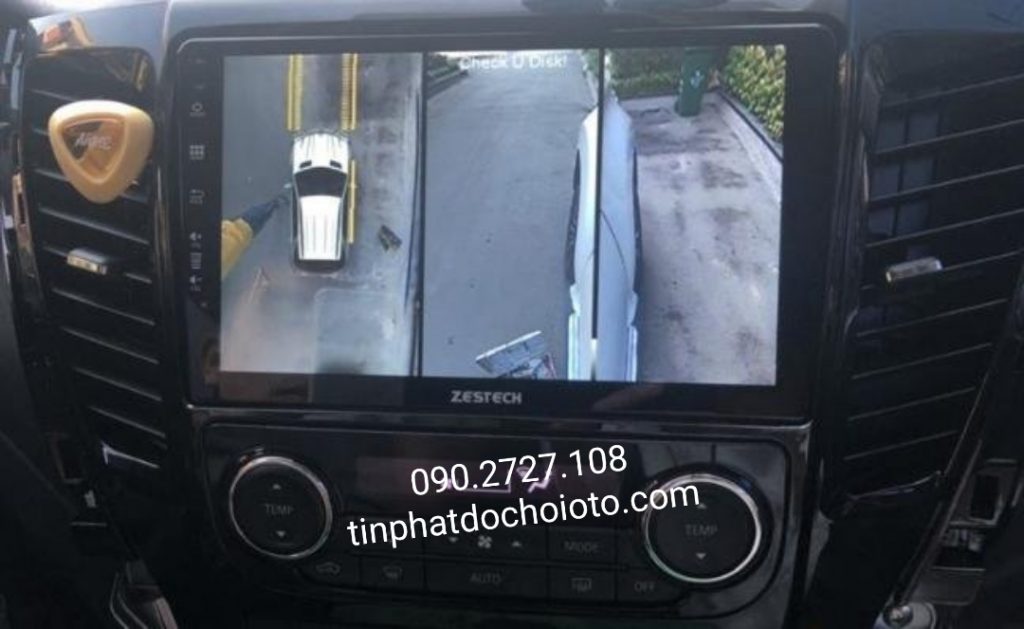 Đầu Màn Hình DVD Android Zestech Xe Mitsubishi Pajero Tích Hợp Camera 360 Độ