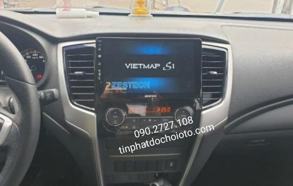 Đầu Màn Hình DVD Android Zestech Xe Mitsubishi Triton Tích Hợp Bản Đồ Vietmap S1