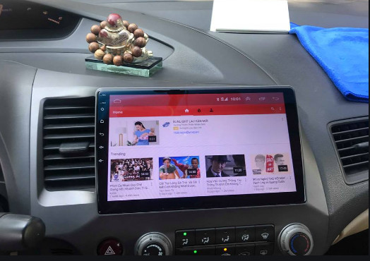Màn Hình DVD Android Xe Honda Civic Tích Hợp Giải Trí Đa Phương Tiện Xem Youtobe Trực Tuyến