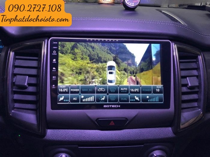 Màn Hình DVD Android Gotech Lắp Xe Ford Everest tại Tín Phát Auto Quận 12 HCM