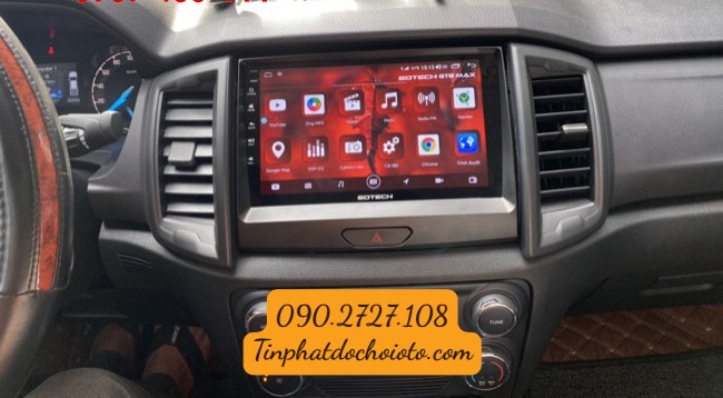 Màn Hình DVD Android Gotech Lắp Xe Ford Ranger tại Tín Phát Auto Quận 12 HCM