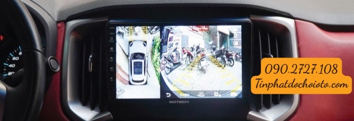 Màn Hình DVD Gotech Xe Mitsubishi Outlander Tích Hợp Camera 360 Độ Giá Rẻ Tại Quận 12 HCM 