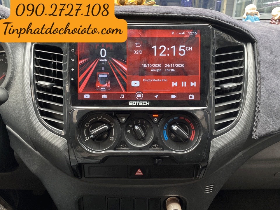 Màn Hình DVD Android Gotech Lắp Xe Mitsubishi Triton tại Tín Phát Auto Quận 12 HCM