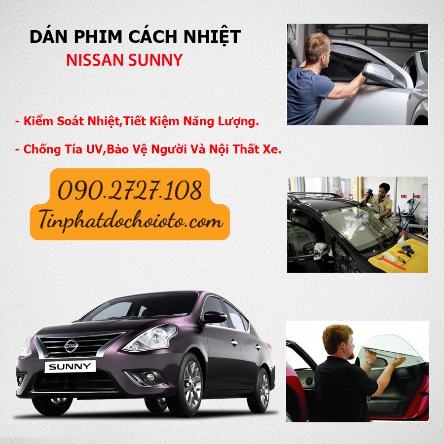 Chuyên Phân Phối Và Dán Phim Cách Nhiệt Ntech Xe Nissan Sunny 2021 Tại Tín Phát Auto Quận 12 HCM 