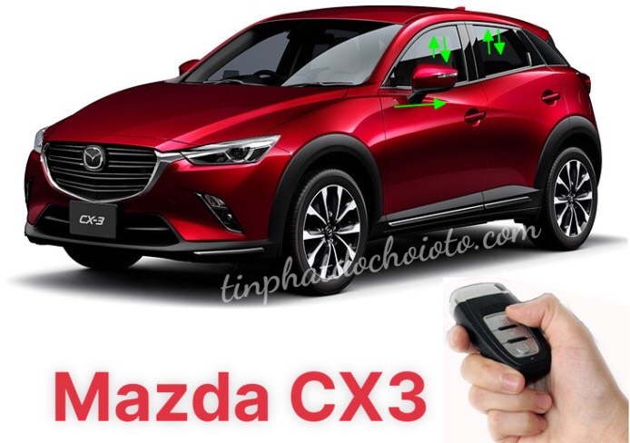 Gập Gương Lên Xuống Kính Tự Động Mazda CX3